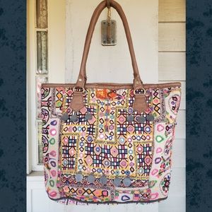 Artisan Banjara zari Boho  Embroidered bag Handmade Patchwork Repurposed